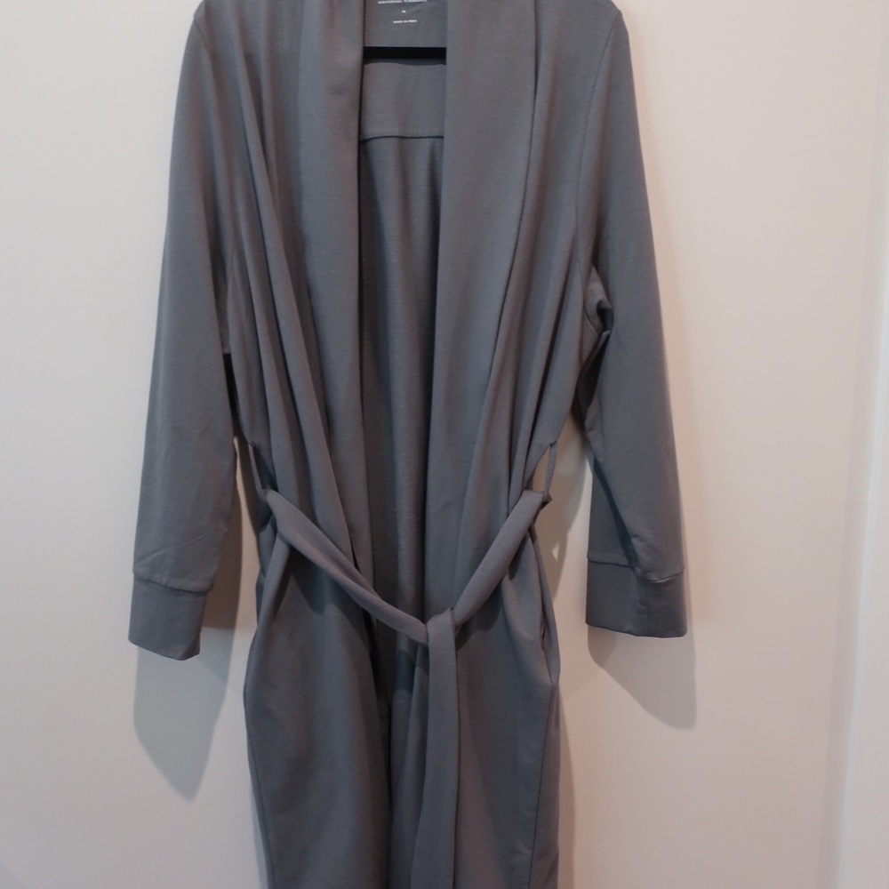 Rachelle lounge robe in sage green-grey